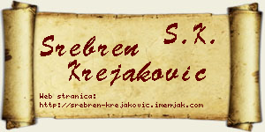 Srebren Krejaković vizit kartica